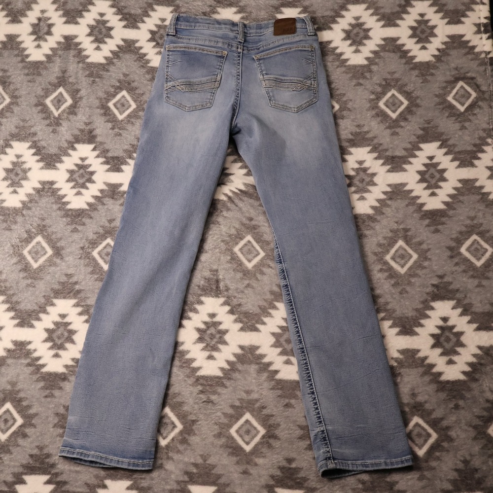 BKE Conner Straight Boys Jeans Light Wash Denim Size 16 26x27" Adjustable Waist